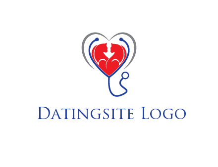 heart and stethoscope dating logo