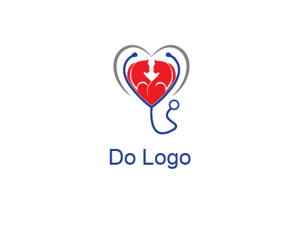 heart and stethoscope dating logo