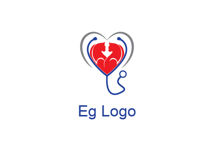 heart and stethoscope dating logo
