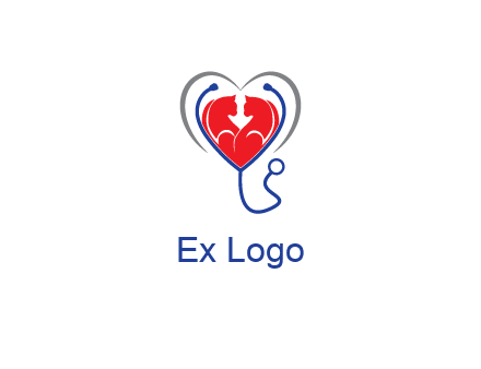 heart and stethoscope dating logo