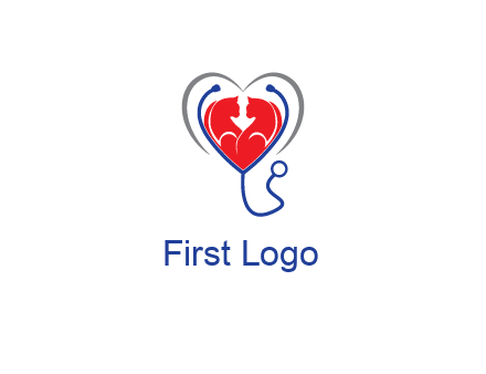 heart and stethoscope dating logo