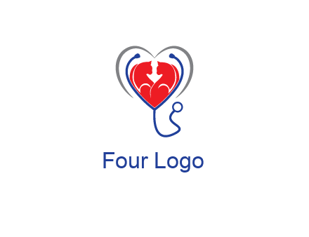 heart and stethoscope dating logo