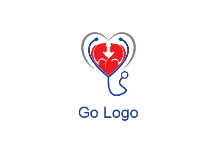 heart and stethoscope dating logo
