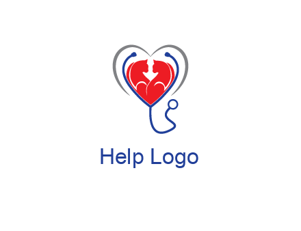 heart and stethoscope dating logo