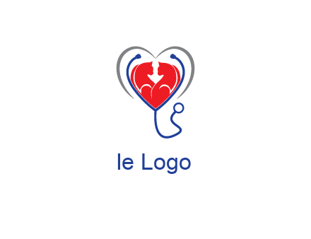 heart and stethoscope dating logo