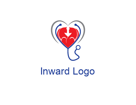 heart and stethoscope dating logo