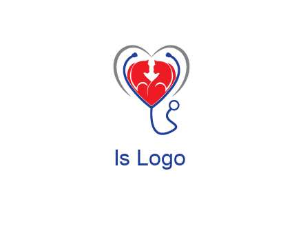 heart and stethoscope dating logo