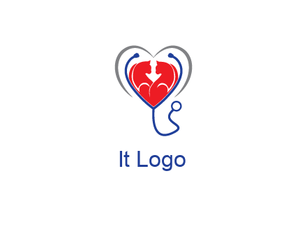heart and stethoscope dating logo