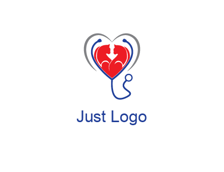 heart and stethoscope dating logo