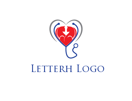 heart and stethoscope dating logo