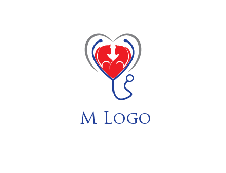 heart and stethoscope dating logo