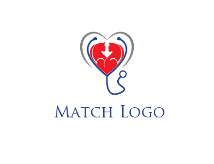 heart and stethoscope dating logo