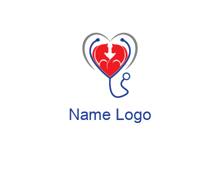 heart and stethoscope dating logo