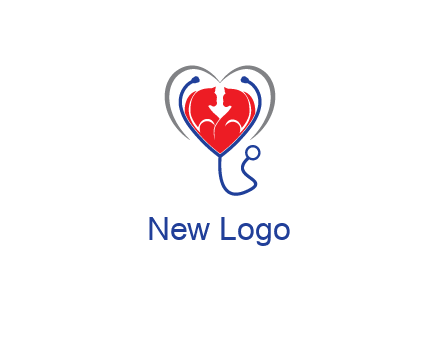 heart and stethoscope dating logo