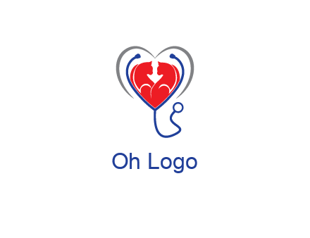 heart and stethoscope dating logo