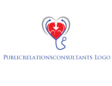 heart and stethoscope dating logo