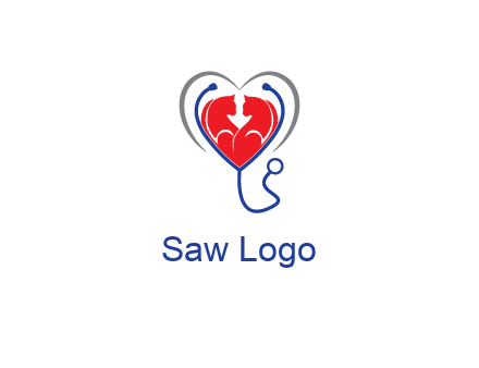 heart and stethoscope dating logo