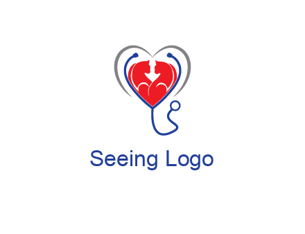 heart and stethoscope dating logo