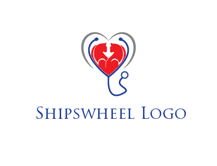 heart and stethoscope dating logo