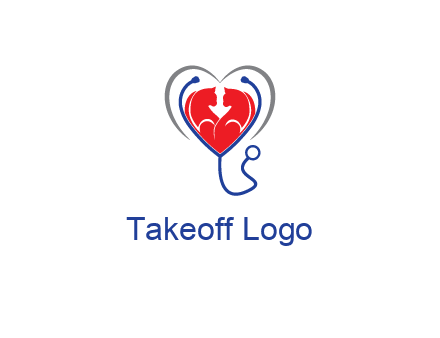 heart and stethoscope dating logo
