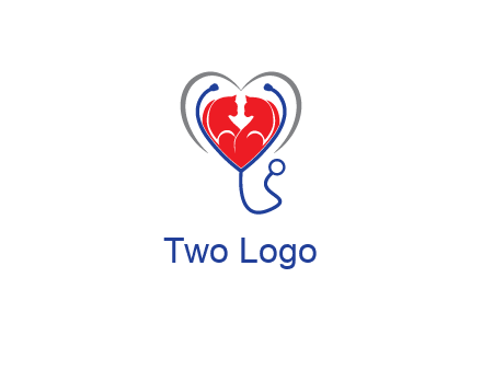 heart and stethoscope dating logo