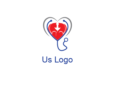 heart and stethoscope dating logo