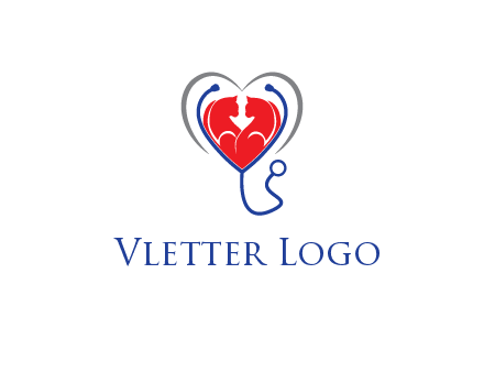 heart and stethoscope dating logo