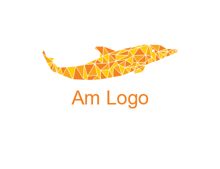 polygonal pattern dolphin