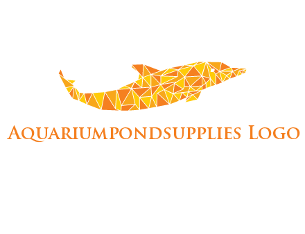 polygonal pattern dolphin