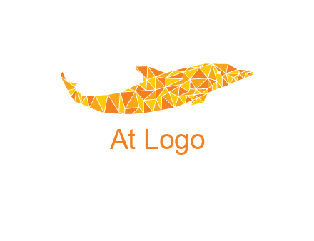 polygonal pattern dolphin
