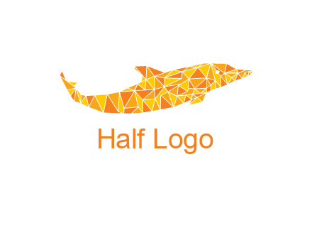 polygonal pattern dolphin