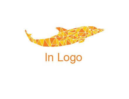 polygonal pattern dolphin