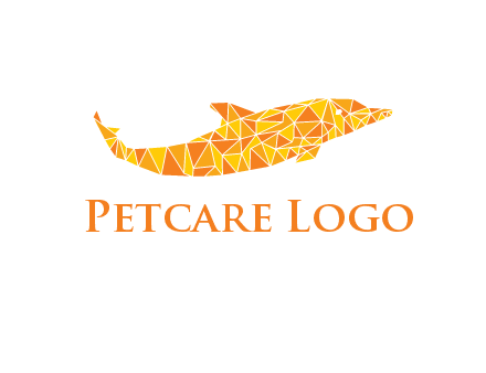 polygonal pattern dolphin
