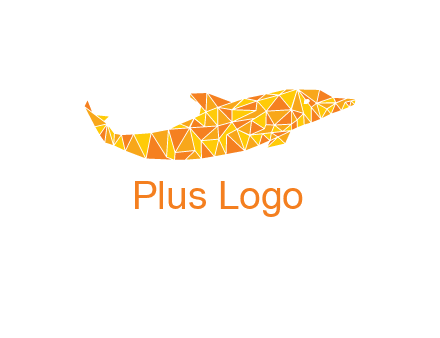 polygonal pattern dolphin