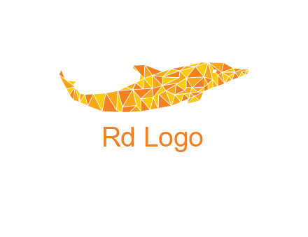 polygonal pattern dolphin