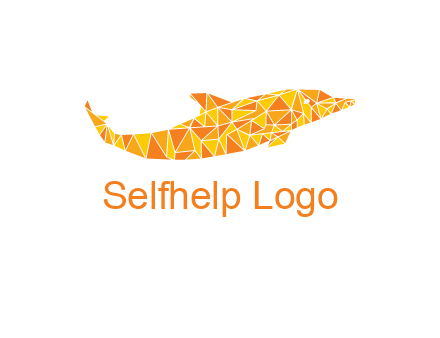 polygonal pattern dolphin