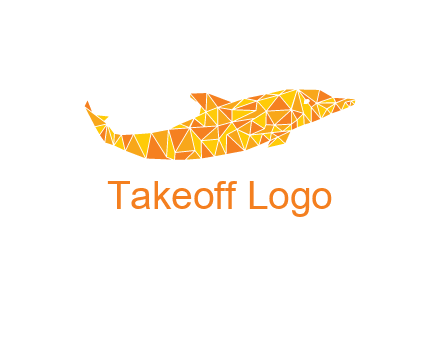 polygonal pattern dolphin