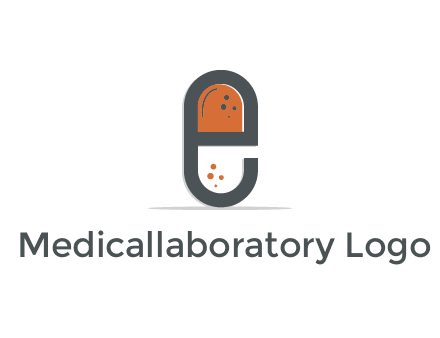 letter E forming pill