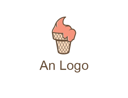 ice cream on cone