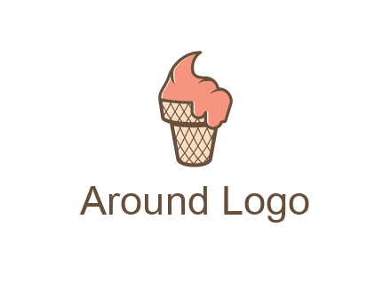 ice cream on cone