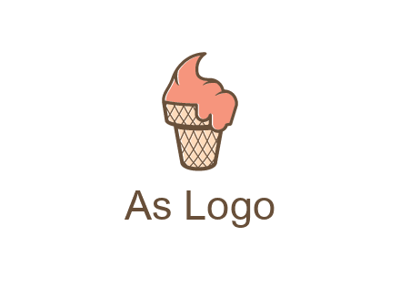 ice cream on cone