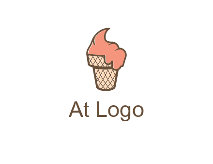 ice cream on cone