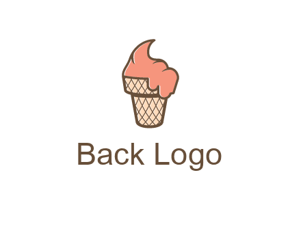 ice cream on cone