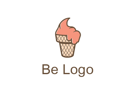 ice cream on cone