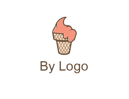 ice cream on cone