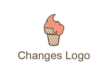 ice cream on cone