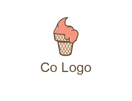 ice cream on cone