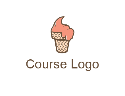 ice cream on cone