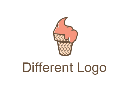 ice cream on cone