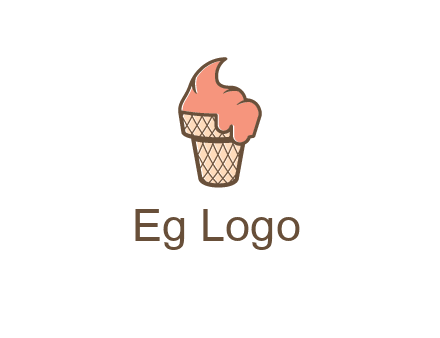 ice cream on cone
